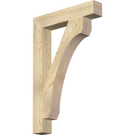 Ekena Millwork Legacy Block Rough Sawn Bracket, Douglas Fir, 4"W x 24"D x 36"H BKT04X24X36LEC05RDF